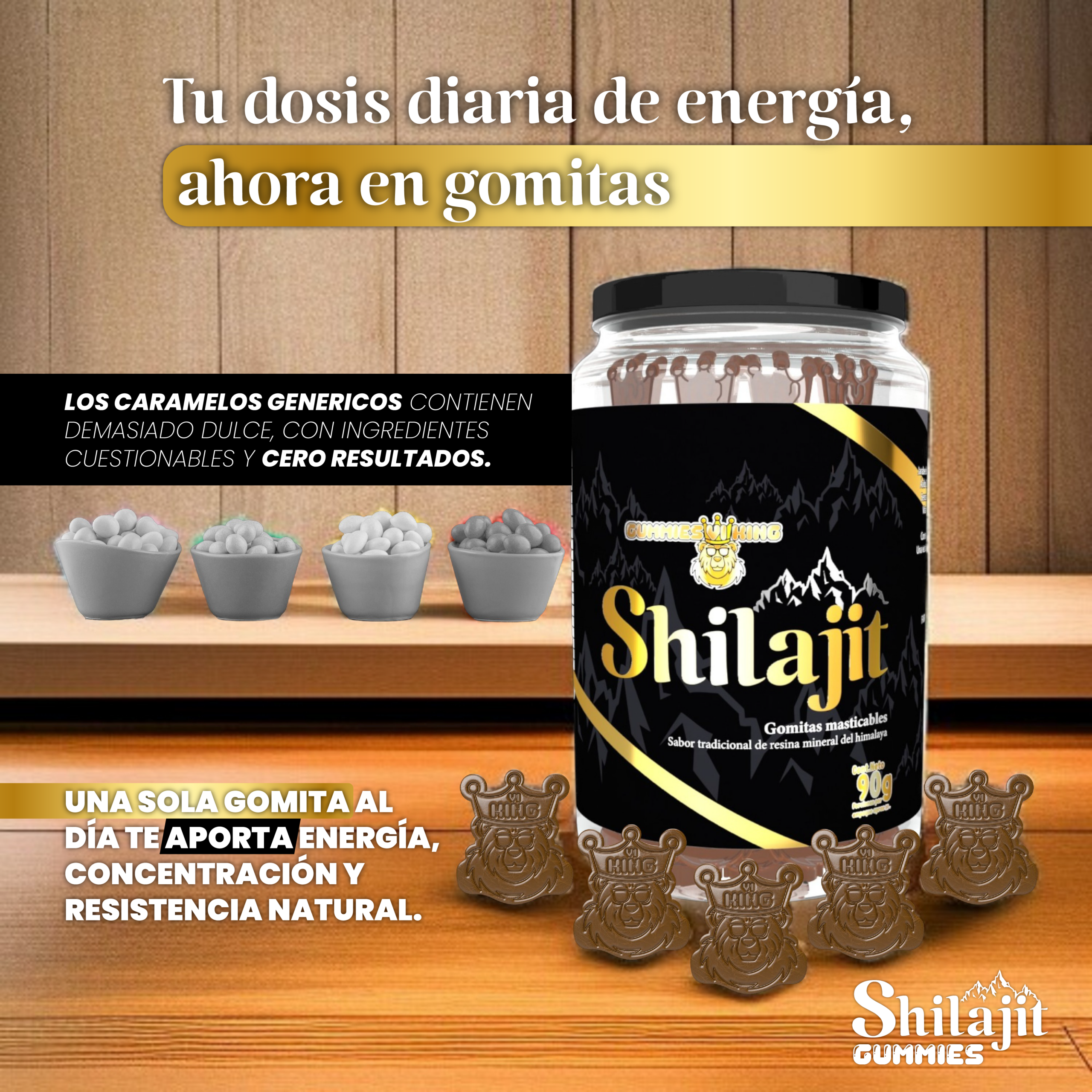 Shilajit gomas con obsequios